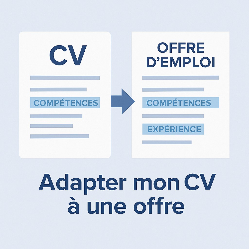 ADAPTEZ VOTRE CV A UNE OFFRE D'EMPLOI